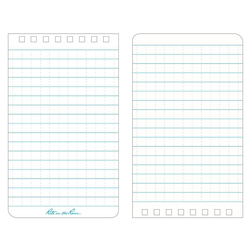 6pk Spiral Notebook 1 Subject Special Ruled 3" x 5" Yellow - Rite in the Rain