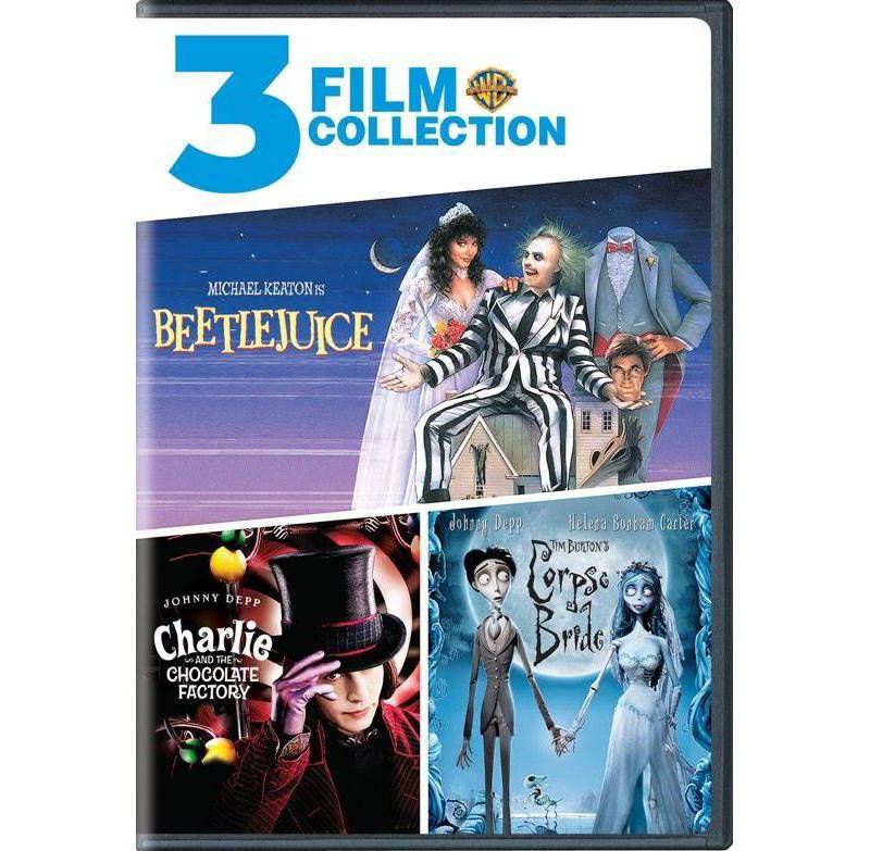 Beetlejuice / Charlie and the Chocolate Factory / Tim Burton's Corpse Bride (DVD)