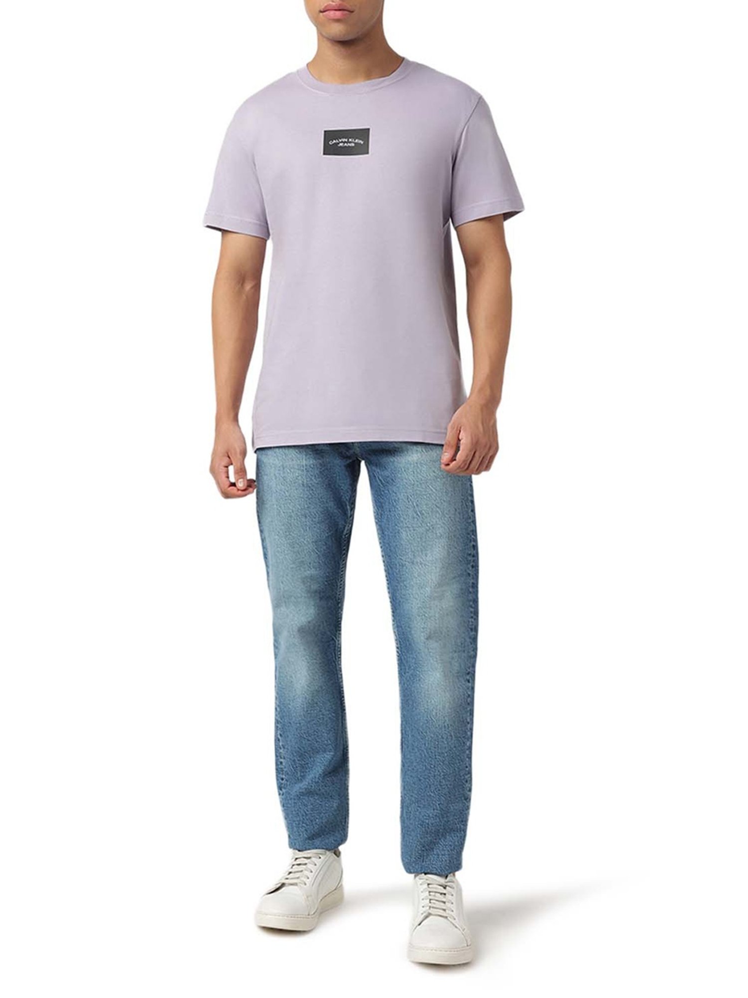 Calvin Klein Jeans Lavender Aura Regular Fit T-Shirt