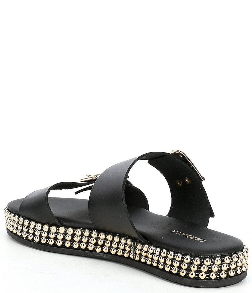 Carvela Leather Khain Beaded Detail Mules
