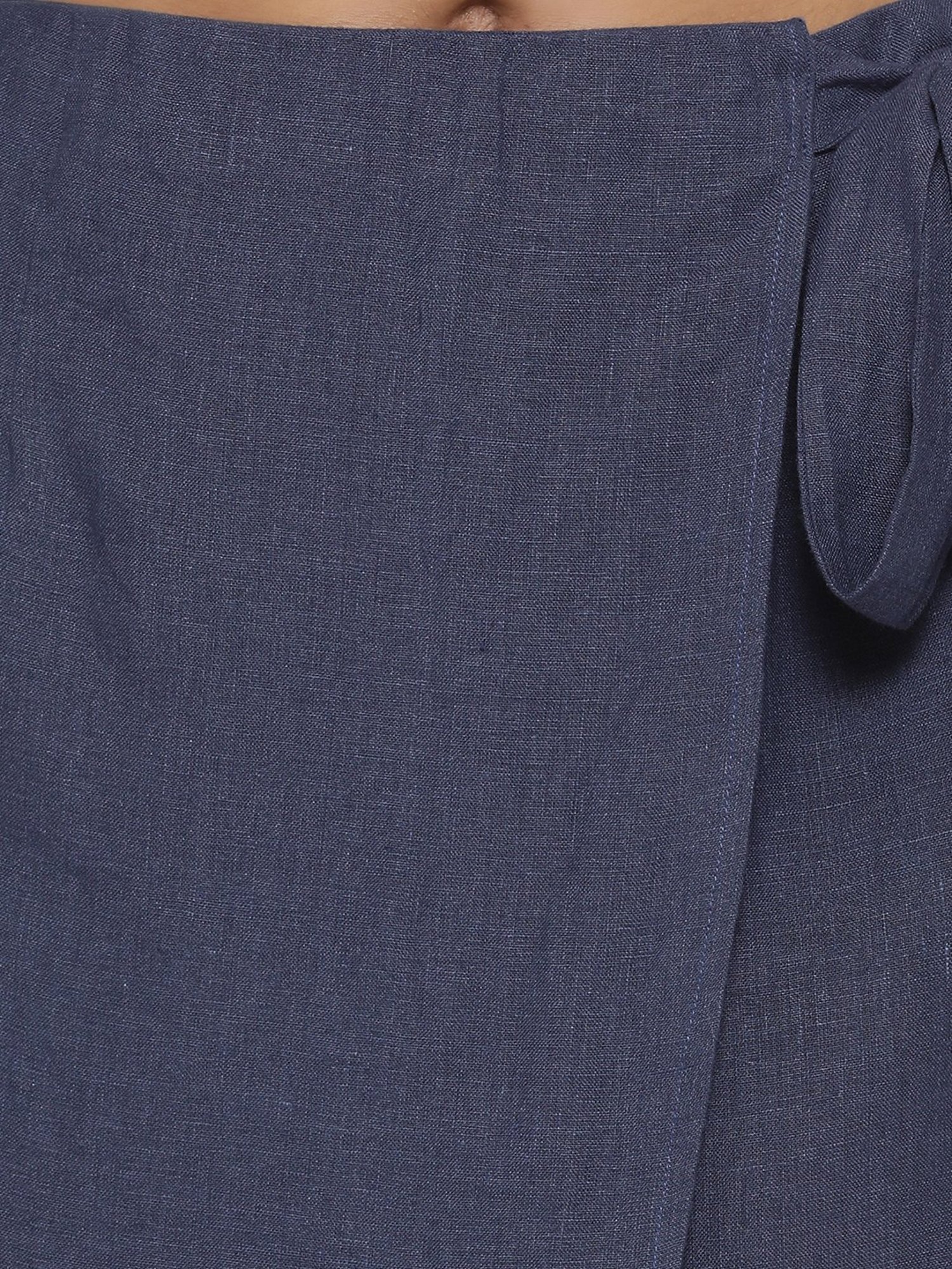 Rooted Navy Linen Trousers