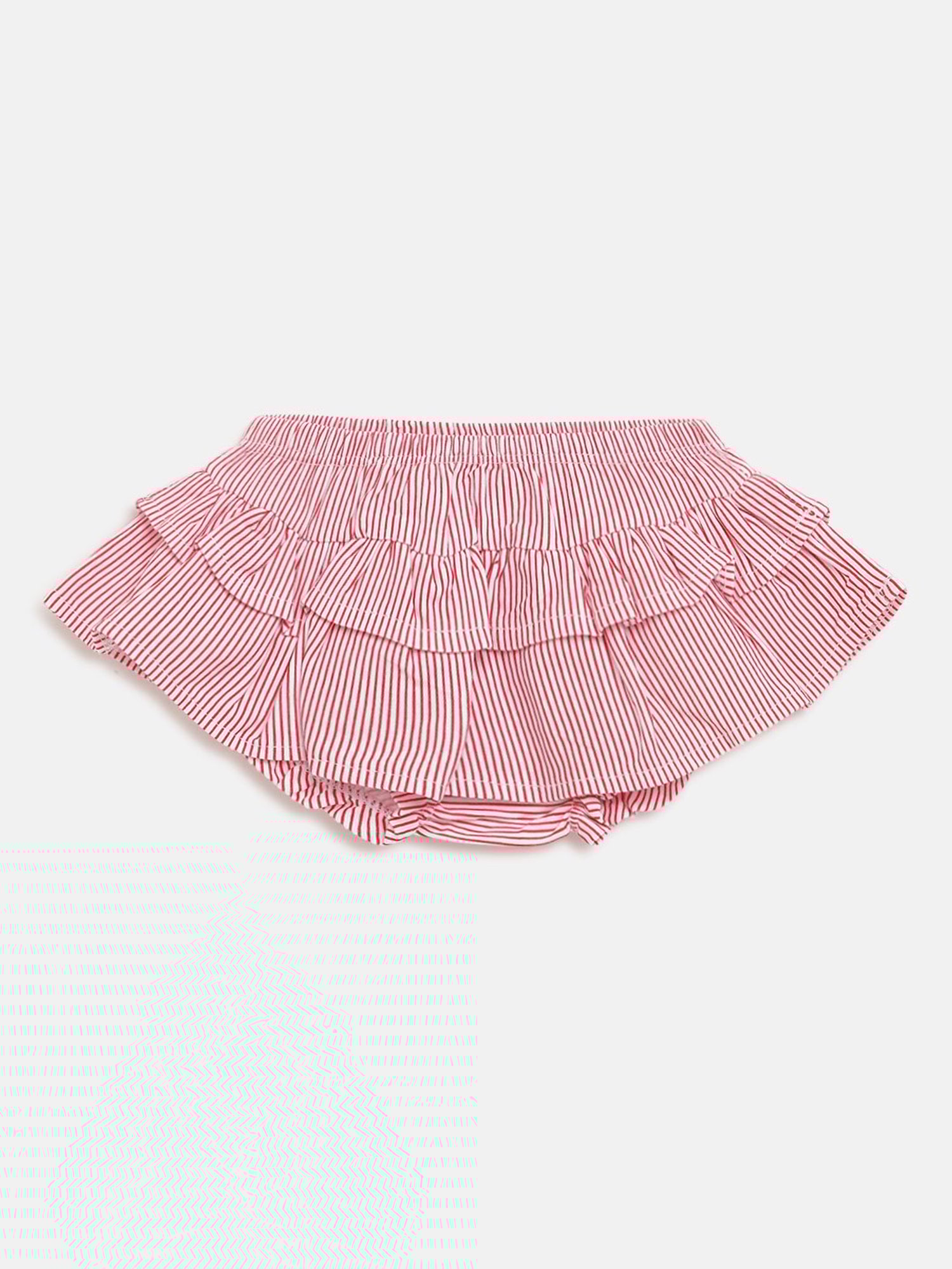 Chicco Kids White & Pink Printed Top with Skirt