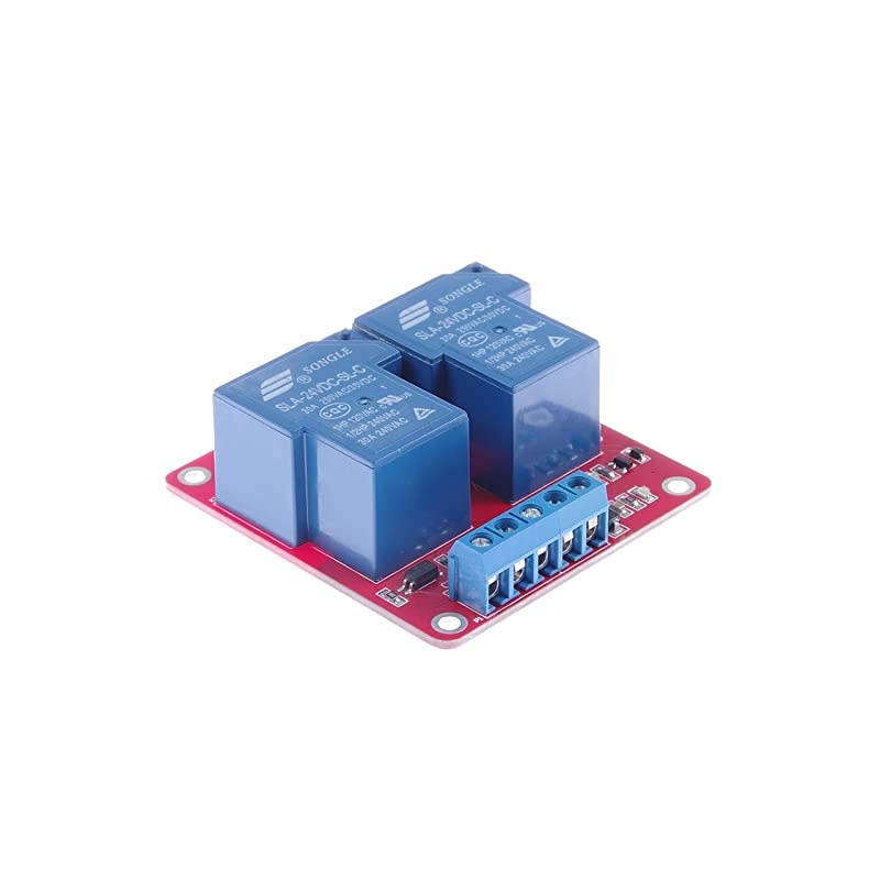 DC 24V 8-Channel 10A Relay Control Module Bi-Directional Isolated Control Module High Low Level Trigger (DC 24V, 10A 8-Channel)