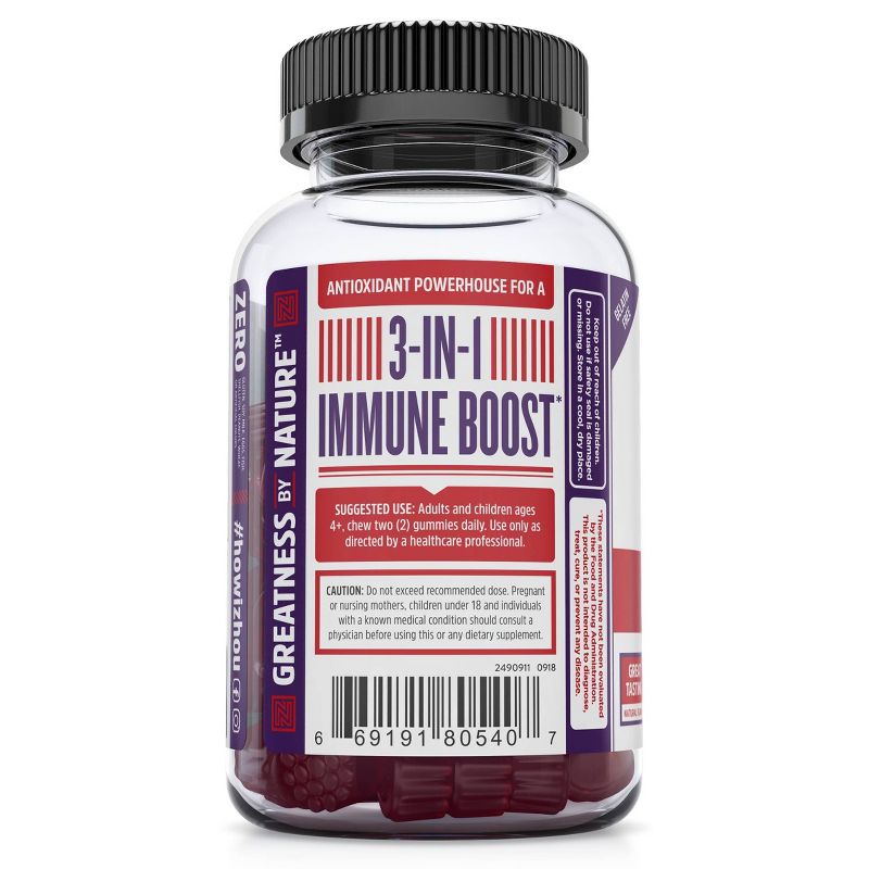 Zhou Elder-Mune Dietary Supplement Gummies - Elderberry - 60ct