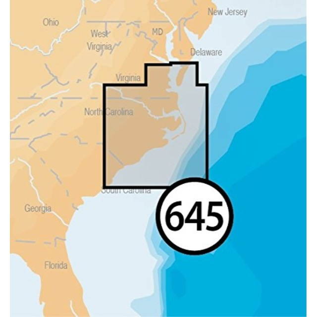 NAVIONICS MSD645 PLATINUM PLUS NORTH CAROLINA MSD/645P+