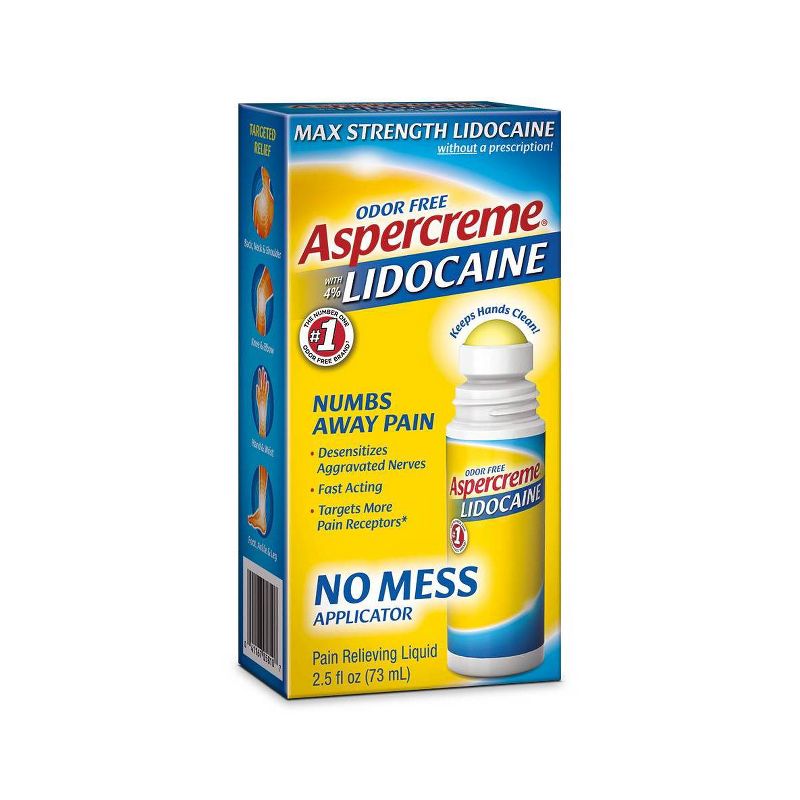Aspercreme Lidocaine with No Mess Applicator - 2.5oz.