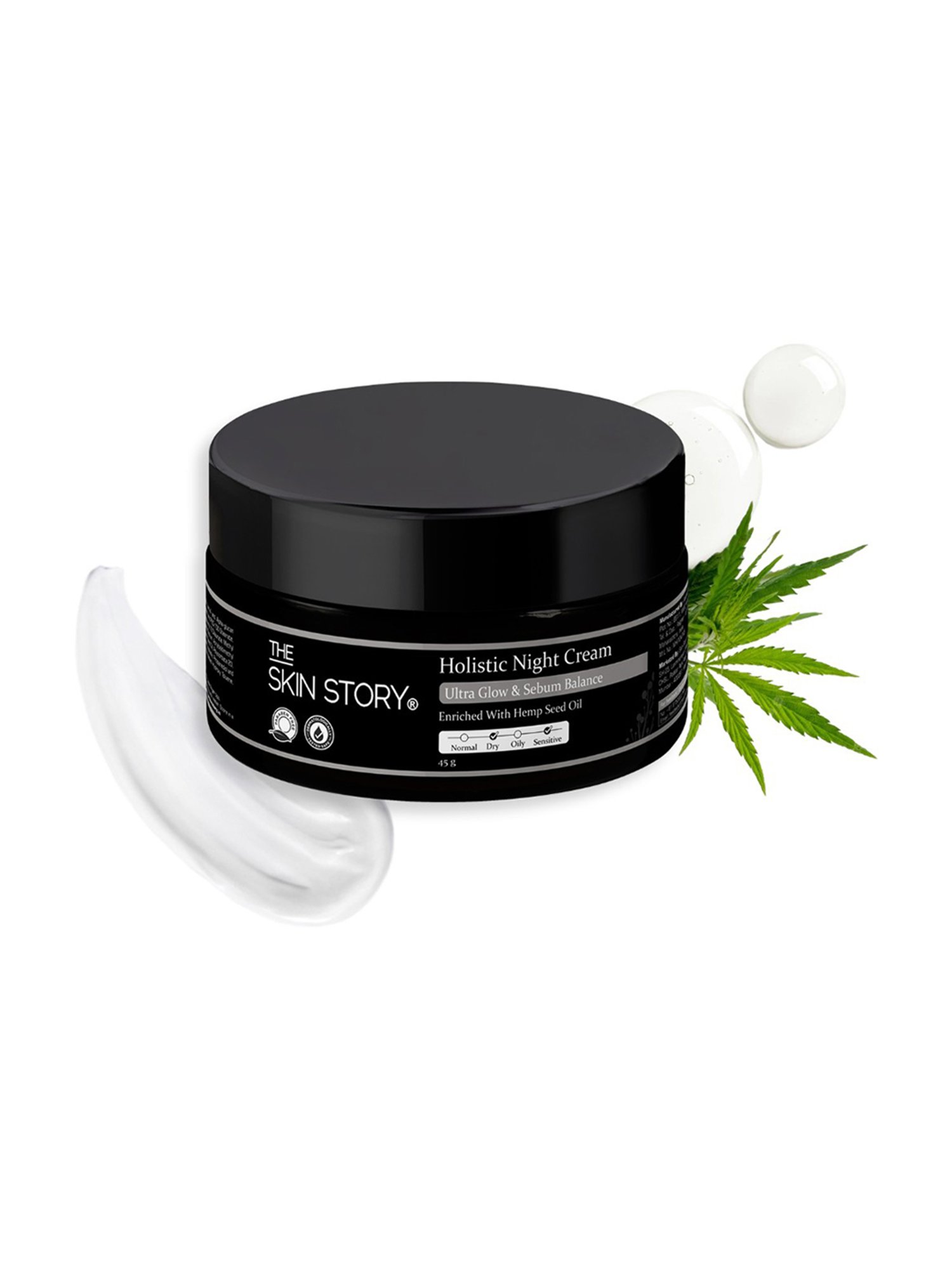 The Skin Story Hemp Seed Oil Holistic Night Cream - 45 gm