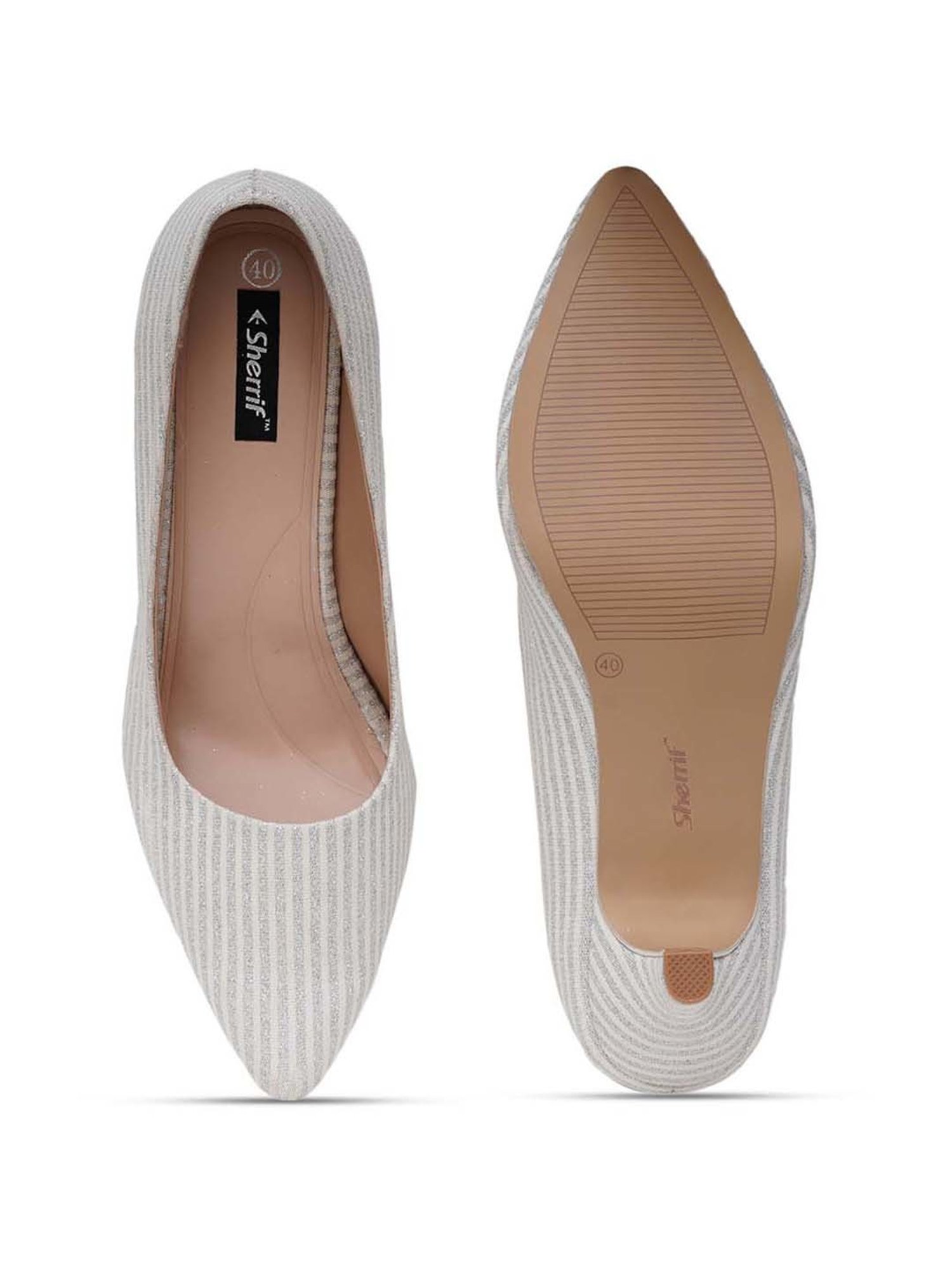 Sherrif Women's Silver Stiletto Pumps