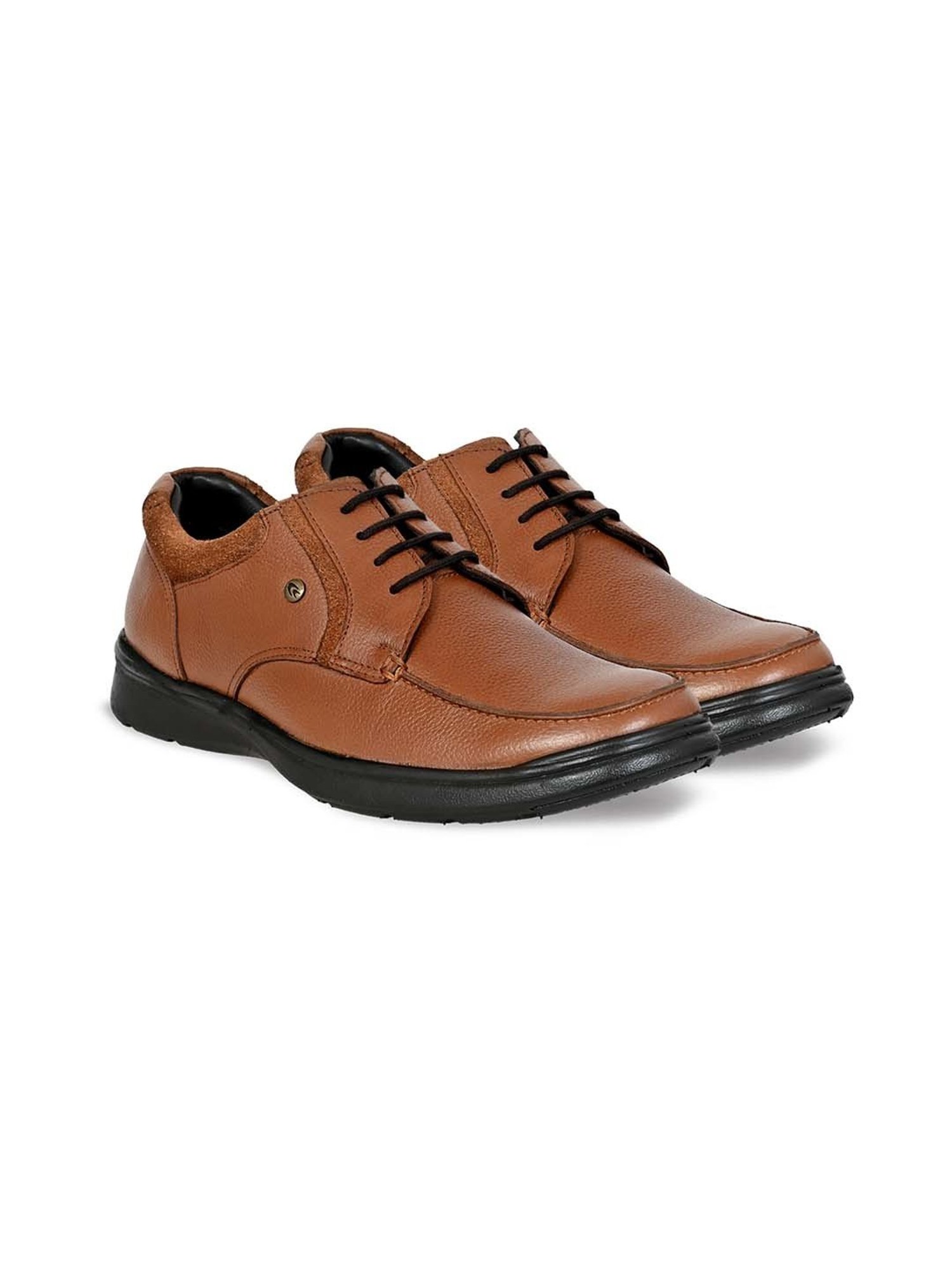 Allen cooper Men's Tan Derby Shoes