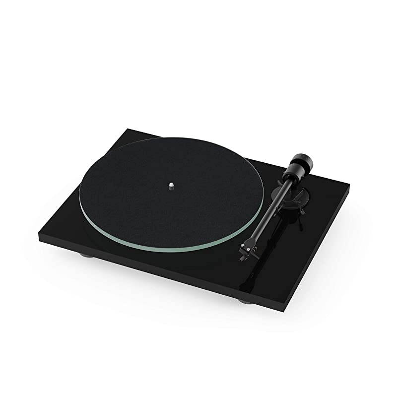 T1 BT Turntable with Built-in Preamp and Wireless Audio Transmitter (Piano Black)