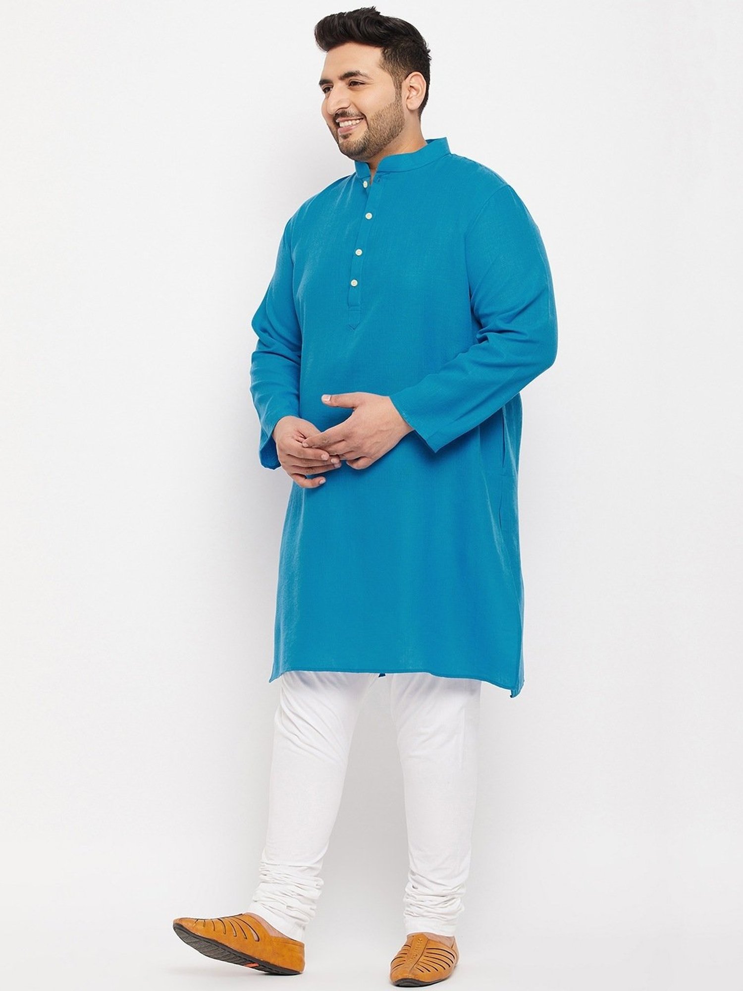 Bigbanana Sky Blue Regular Fit Kurta