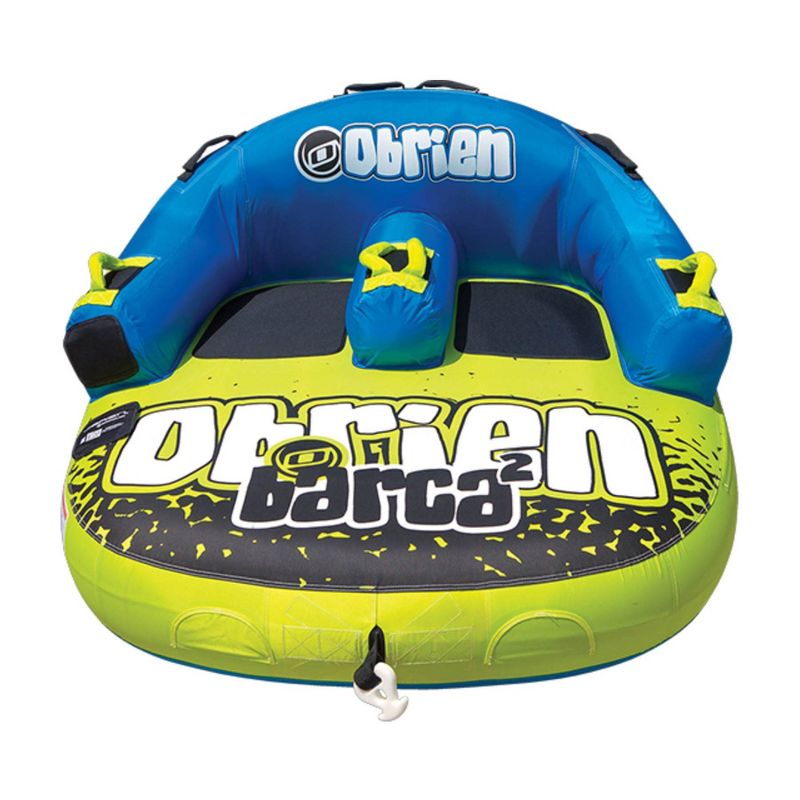 OBrien Barca 2 Kickback Inflatable 2 Person Rider Towable Boat Water Tube Raft