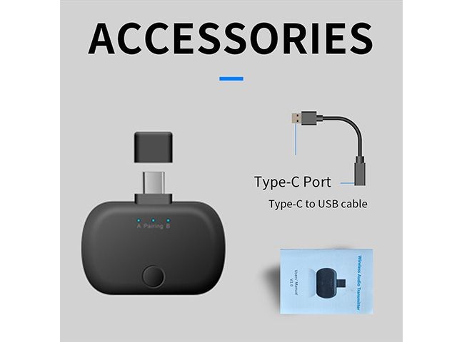Bluetooth Audio Adapter,  Bluetooth Audio Adapter for Bluetooth Streaming, Multipoint Bluetooth connectivity and Long-range wireless,Nintendo switch Bluetooth transmitter adapte M