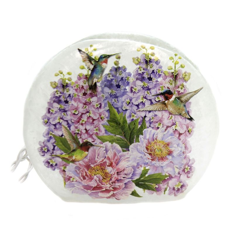 Stony Creek Hummingbird Lg Pre-Lit Vase Flowers Spring Summer  -  Novelty Sculpture Lights