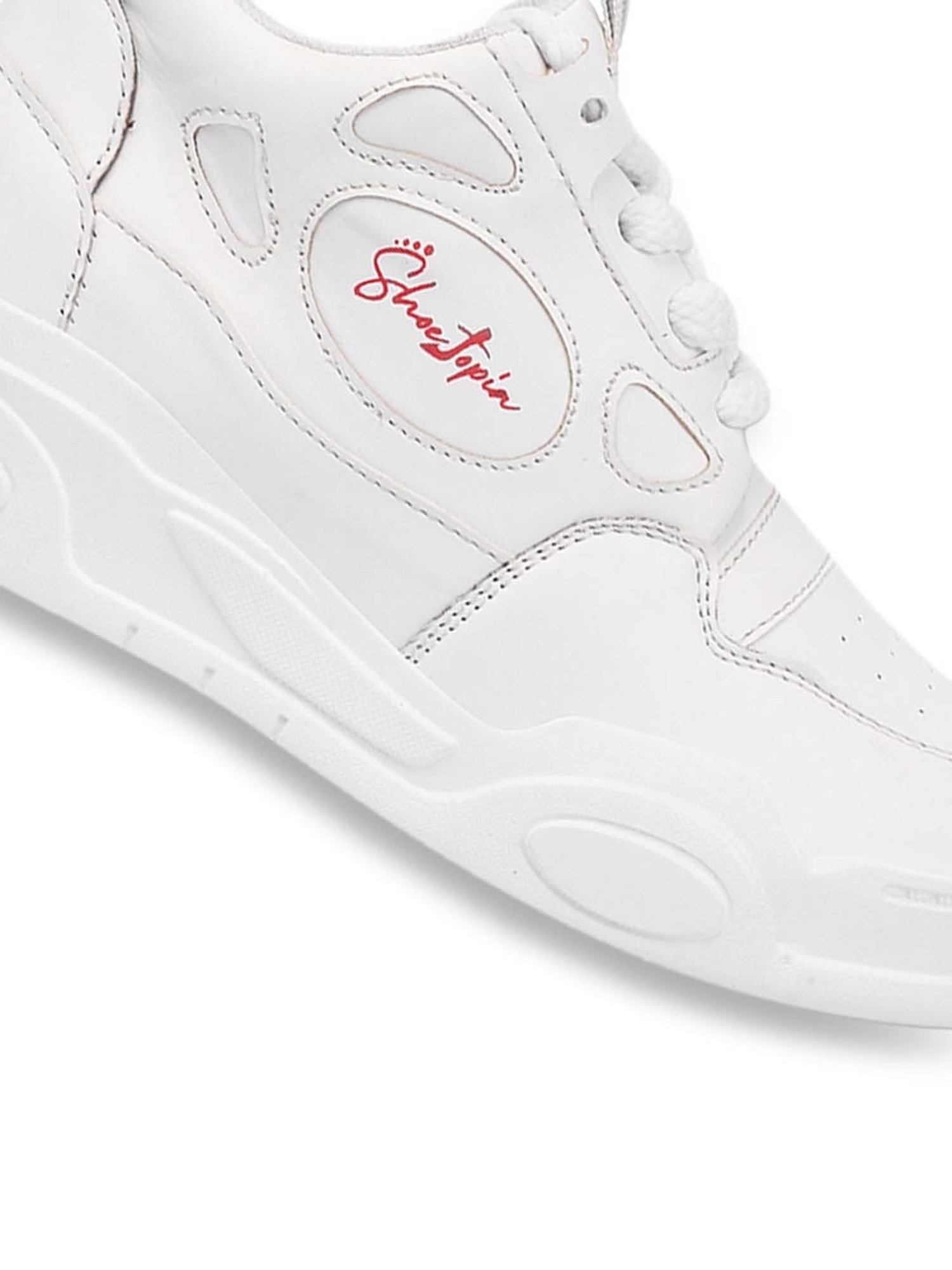 Shoetopia Women's White Casual Sneakers