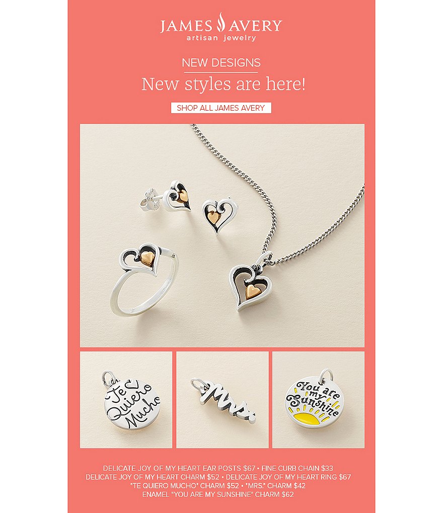 James Avery Tia Embellished Heart Charm