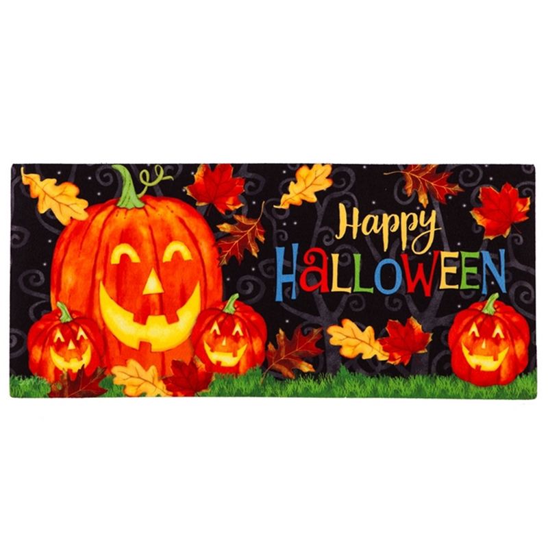 Home & Garden 10.0" Haunted Halloween Switch Mat Sassafras Fall Switch Evergreen Enterprises Inc  -  Door Mat