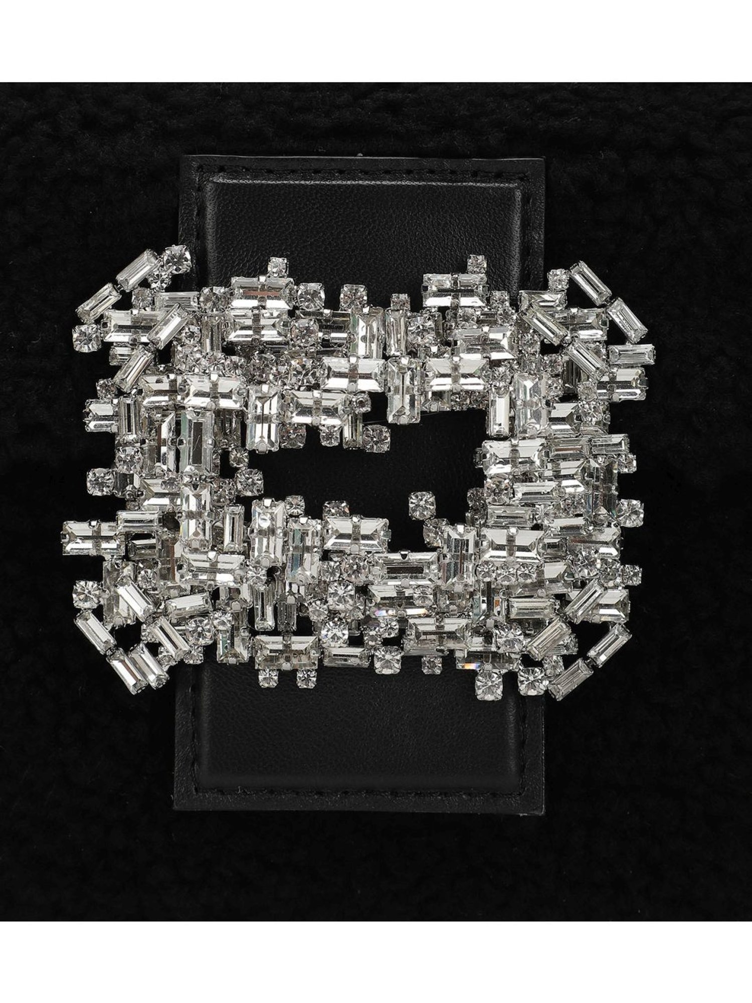 Gedebe Black Habibi Teddy Fur Medium Shoulder Bag