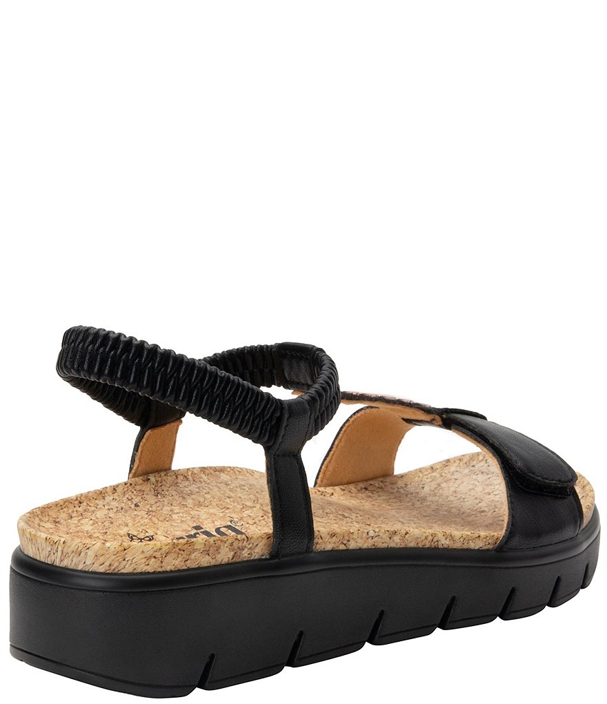 Alegria Harlie T-Strap Ankle Strap Platform Wedge Sandals