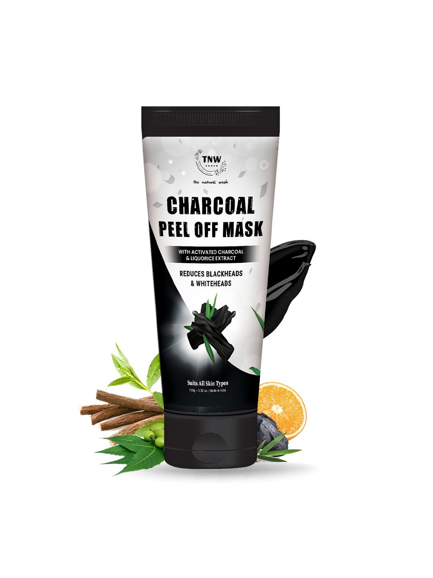 TNW-The Natural Wash Charcoal Peel Off Mask - 100 gm