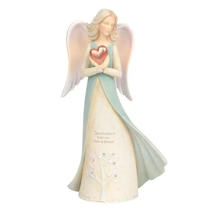 Foundations 7.0" Grandmother Heart Angel Tree Of Life  -  Decorative Figurines