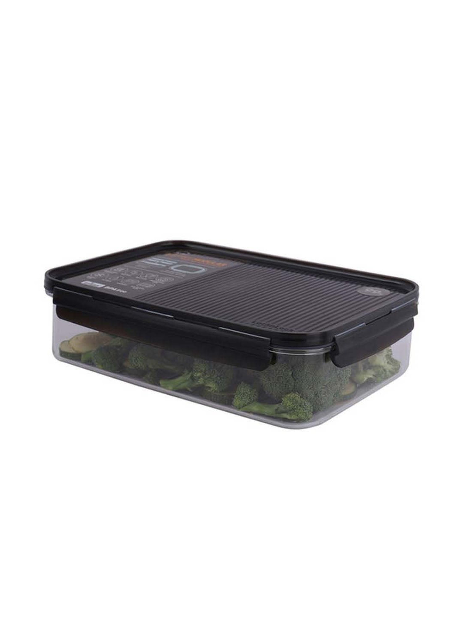 Lock & Lock Transparent & Black Tritan Lunch Box (2.1 L) - Set of 1