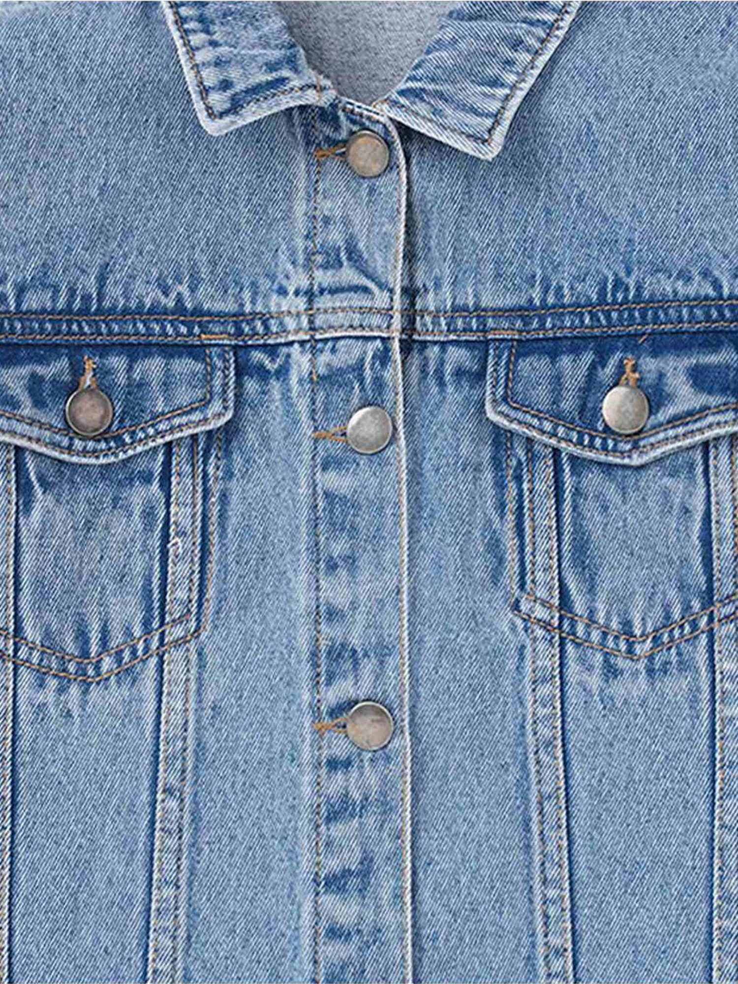 Edheads Kids Blue Cotton Printed Full Sleeves Jacket