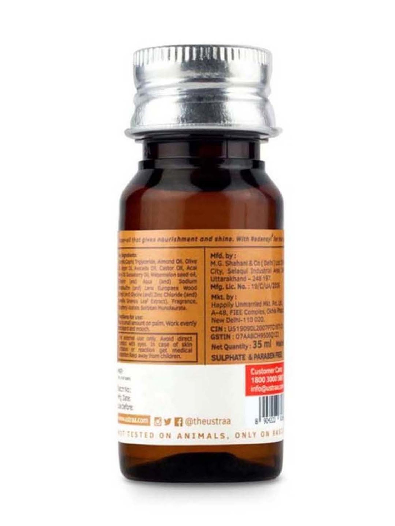 Ustraa Ayurvedic Beard Growth Oil & Hair Growth Vitalizer Combo