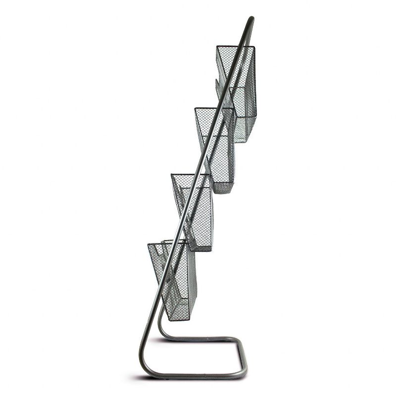 Metal Magazine Rack with Four Compartments - E2