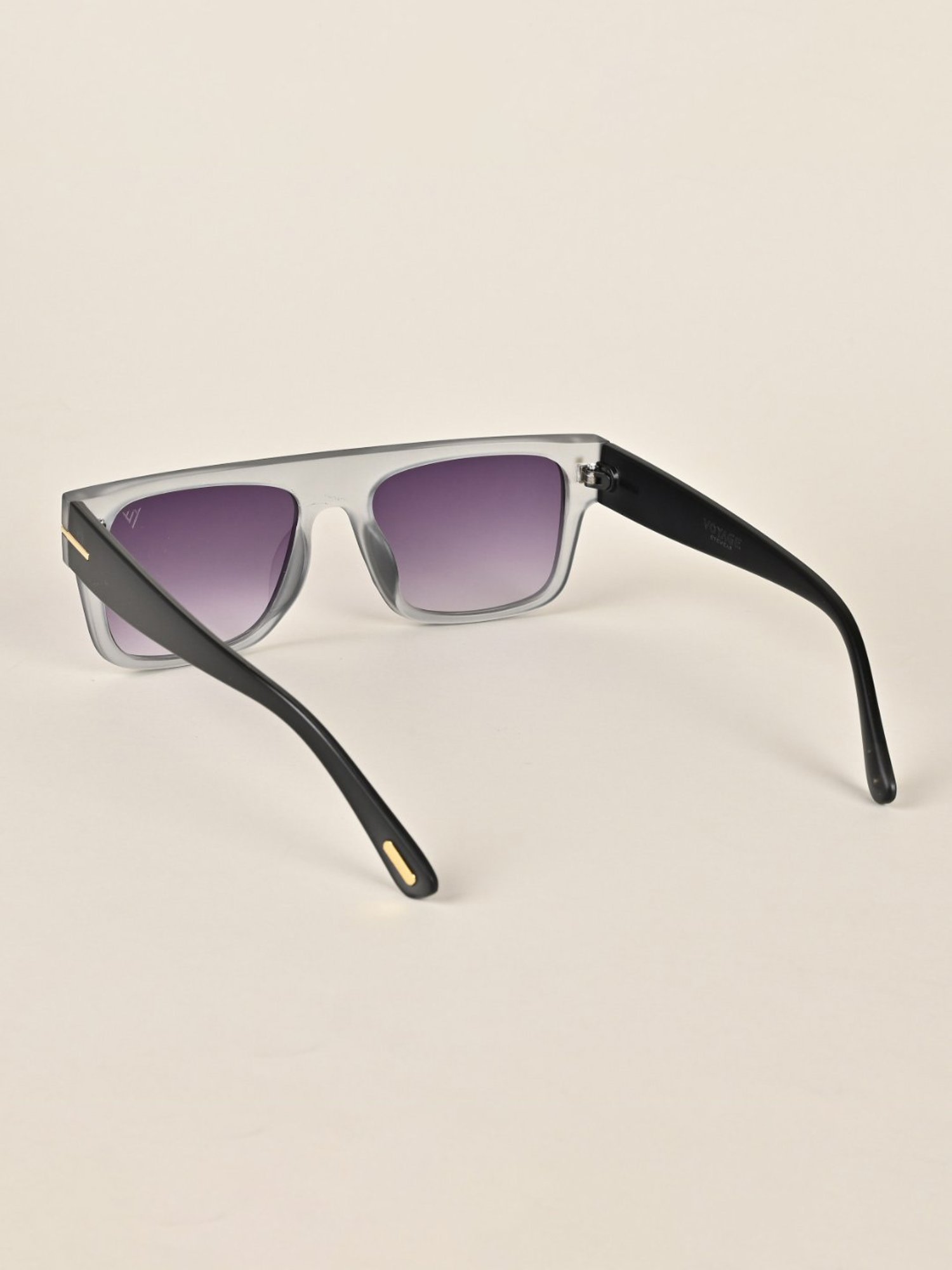 Voyage Grey Wayfarer UV Protection Unisex Sunglasses