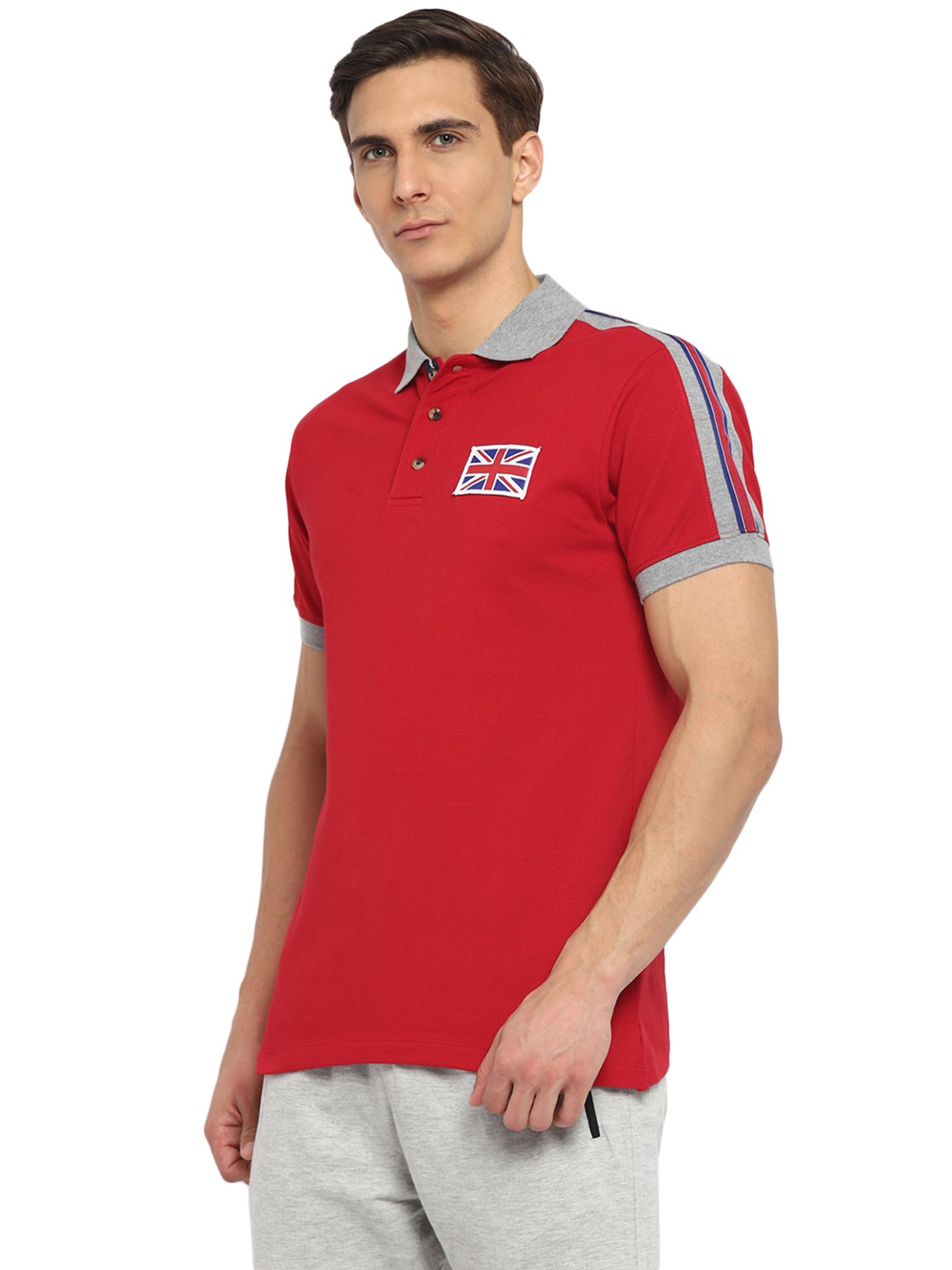 OFF LIMITS Red Cotton Polo T-Shirt