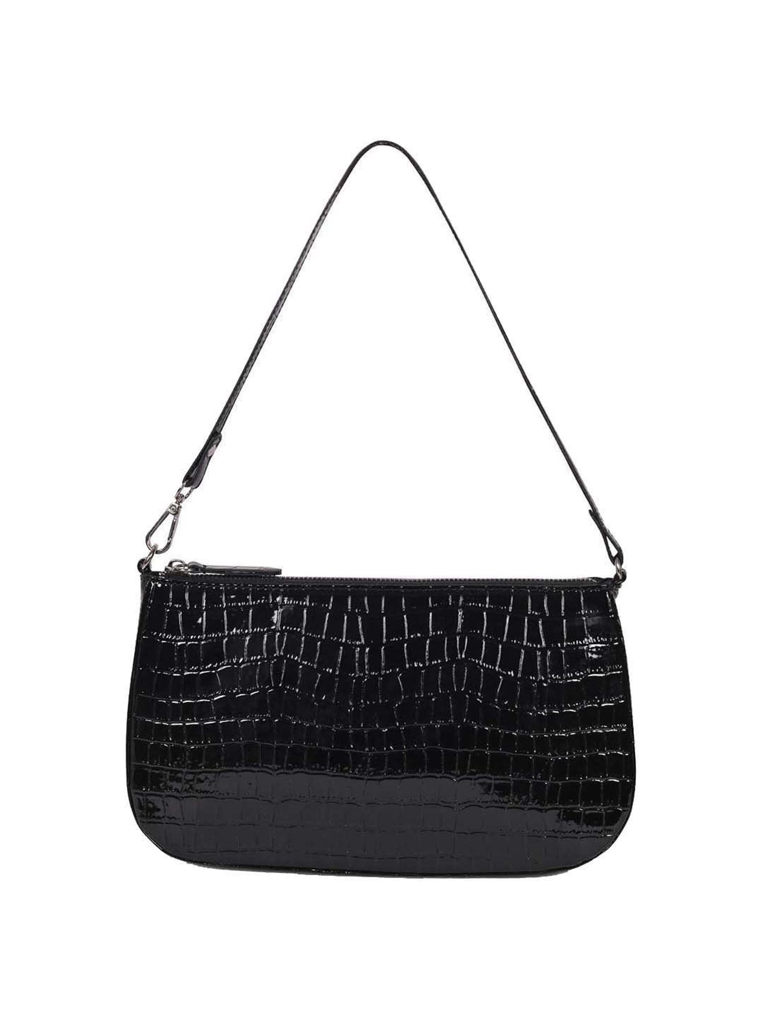 BELWABA Black Textured Small Shoulder Bag