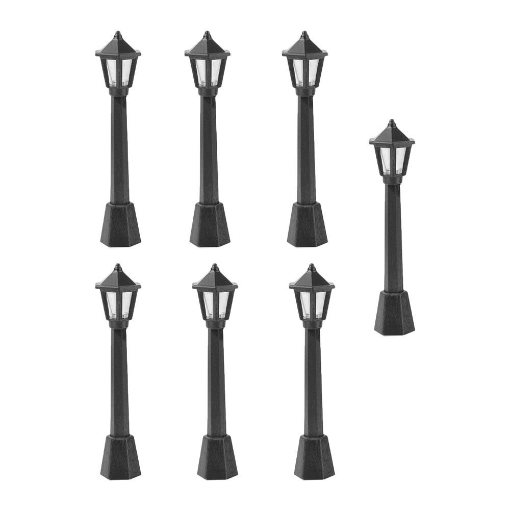 7pcs Simple Convenient Durable Creative Practical Lamp Models Mini Lamp Models for Home