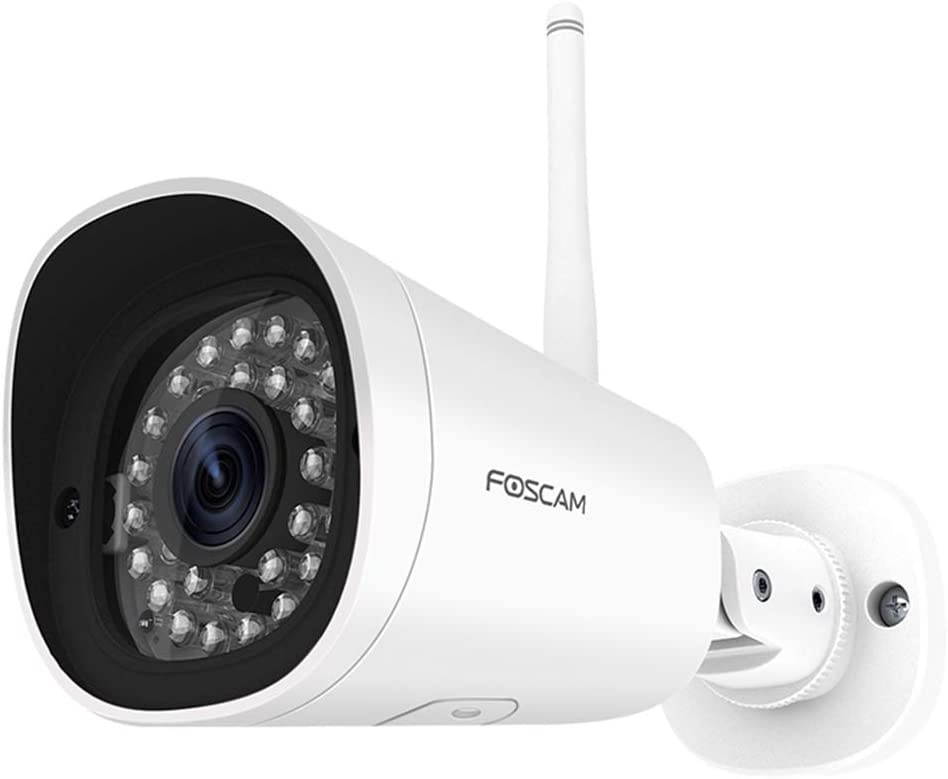 Foscam G4 2K/4MP IP WiFi Camera for Outdoor/Indoor Surveillance, Human Detection & Motion/Sound Detection & Alerts,66ft Night Vision, IP66 Weatherproof, Supports Alexa[Upgraded],White
