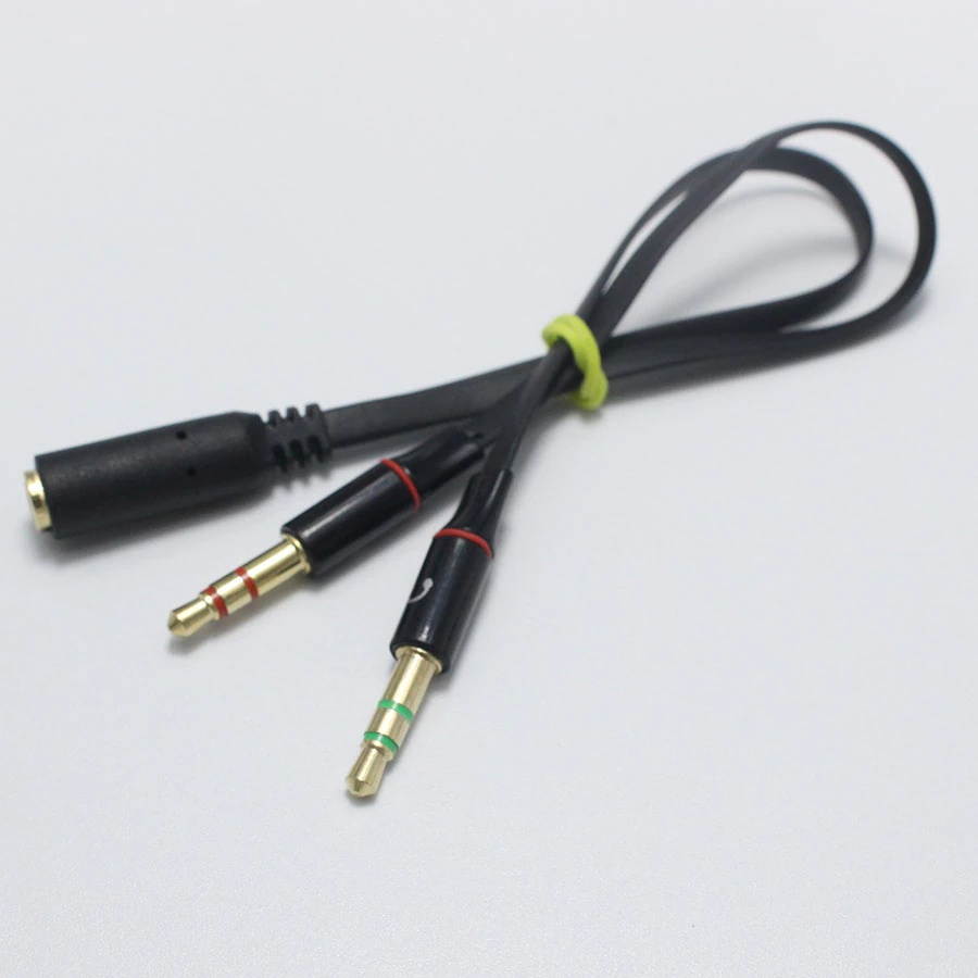 AU111 6 Feet Premium Audio Extension Cable Nylon Braided 35mm TRRS 4 Poles Jack Male to Female