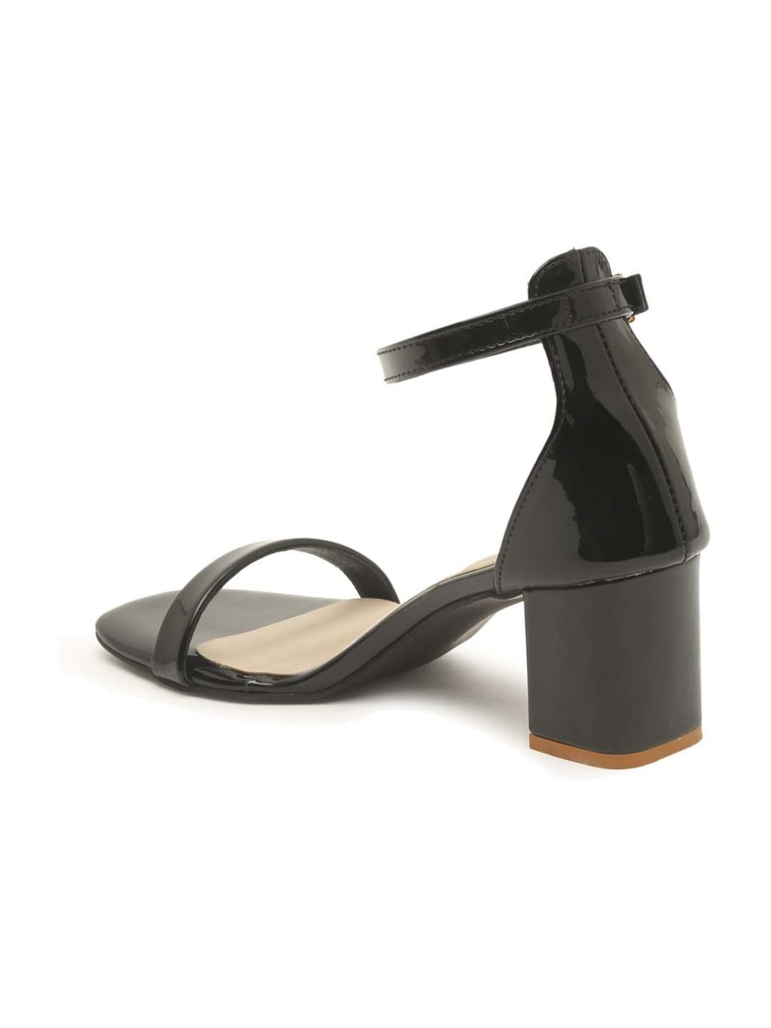 Pelle Albero Women's Black Ankle Strap Sandals