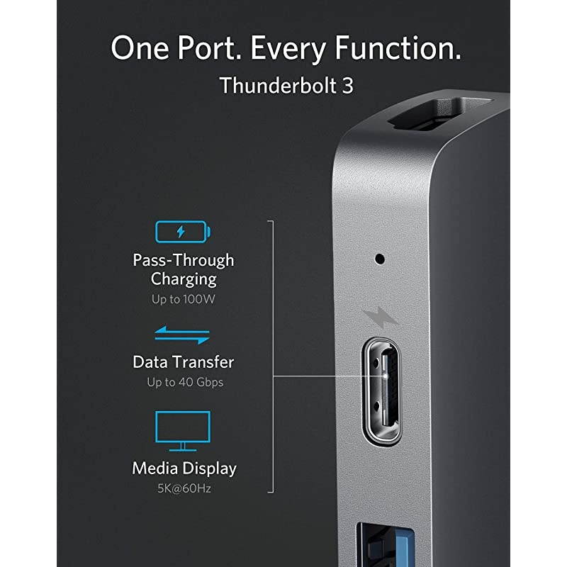 USB C Hub for MacBook PowerExpand Direct 7in2 USB C Adapter Compatible with Thunderbolt 3 USB C Port 100W Power Delivery 4K HDMI USB C and 2 USB A Data Ports SD and microSD Card Reader