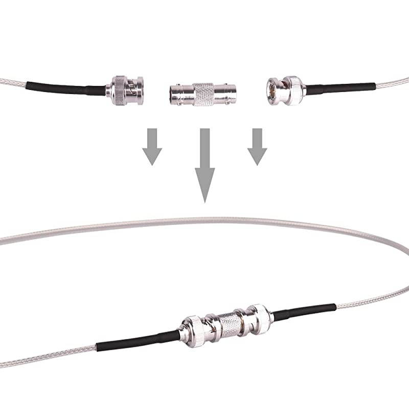 SDI Cable 10ft Thin 3G6G HDSDI Cable 75 Ohm RG179 Coaxial Cable with Heavy Duty BNC to BNC Male Connector for Surveillance Camera System Cables CCTVDVRTV