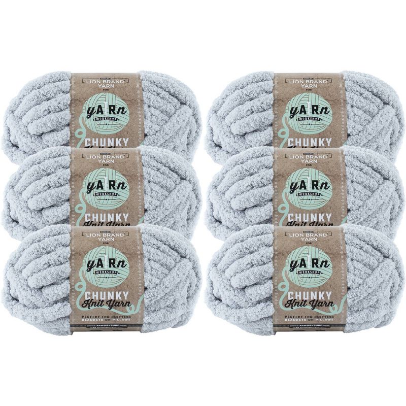 6pk AR Workshop Chunky Knit Yarn Willow - Lion Brand Yarn