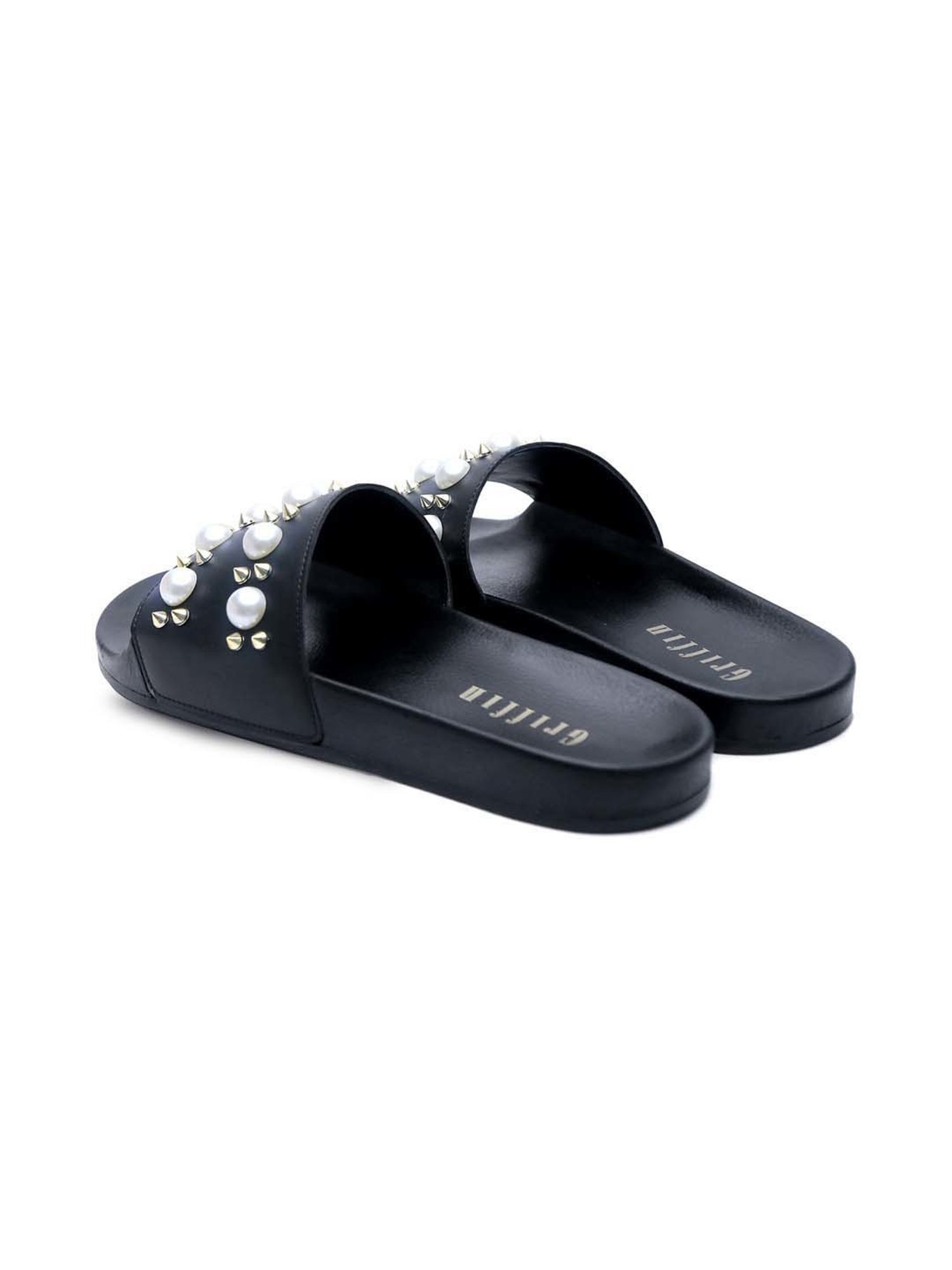 Griffin Men's Black Slides