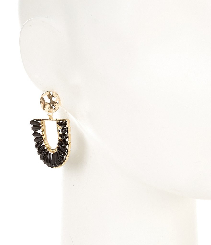 Natasha Accessories Beaded Drop Earrings