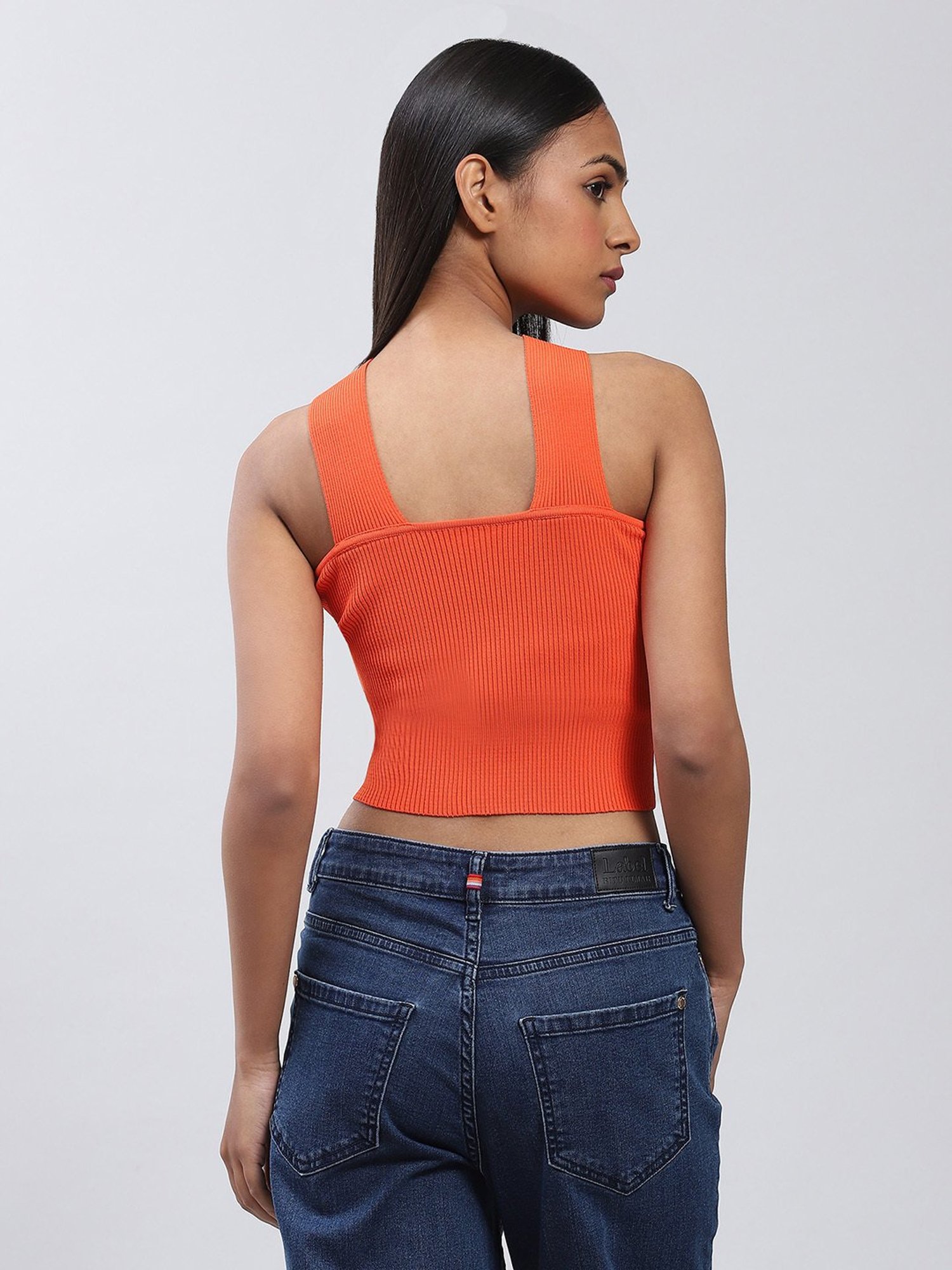 Label Ritu Kumar Orange Crop Top