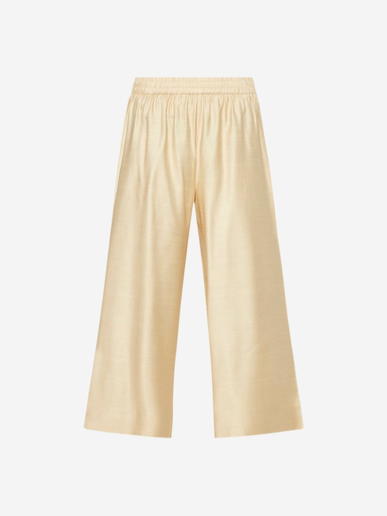 Zuba by Westside Beige Slim Fit Cropped Palazzos