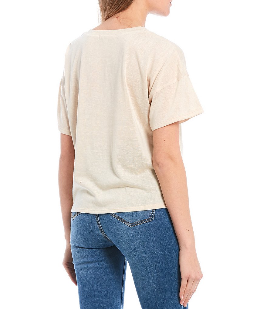 C&V Chelsea & Violet Scoop Neck Short Sleeve Tee