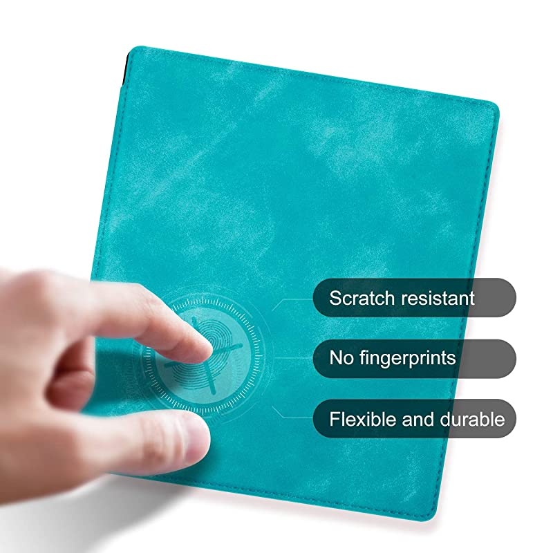 Skin Touch Feeling Case for All-New Kindle Oasis(10th Gen, 2019 Release & 9th Gen, 2017 Release),with Auto Wake/Sleep,New Waterproof 7''Kindle Oasis Cover,Soft Shell Series KO The Dark Gray