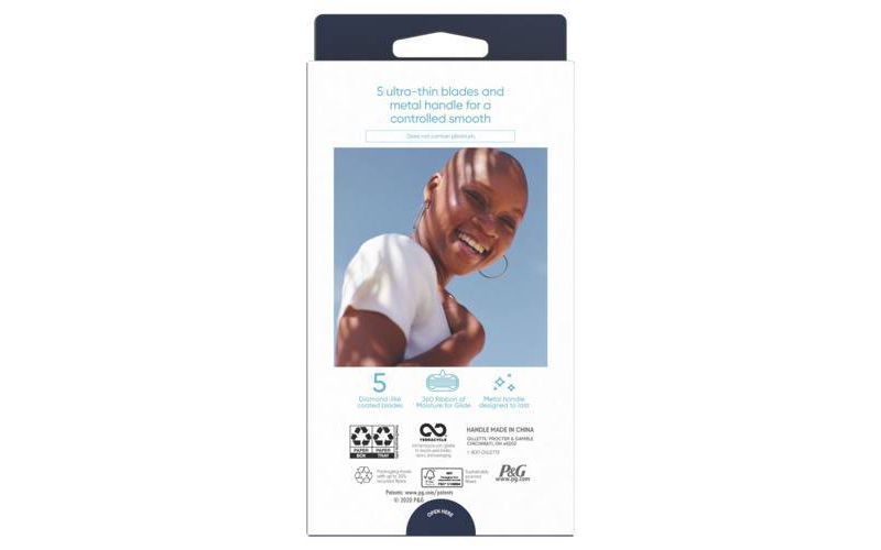 Venus Deluxe Smooth Platinum Women's Metal Handle Razor + 2 Razor Blade Refills