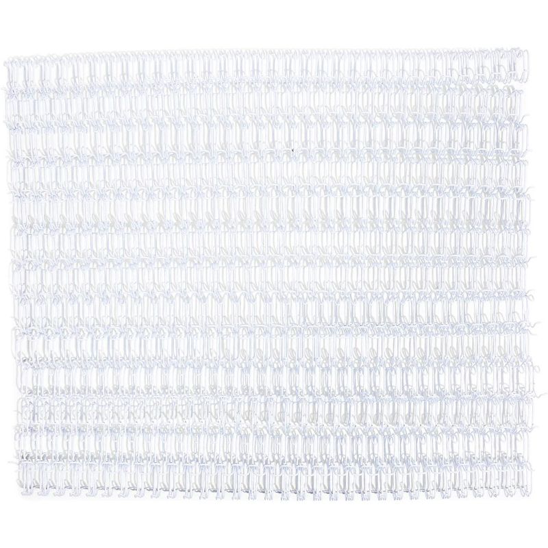 Stockroom Plus 100-Pack White Double Loop Wire Spiral Binding Coils Spines for 70 Sheets, 10.5"x3/8", 3:1 Pitch