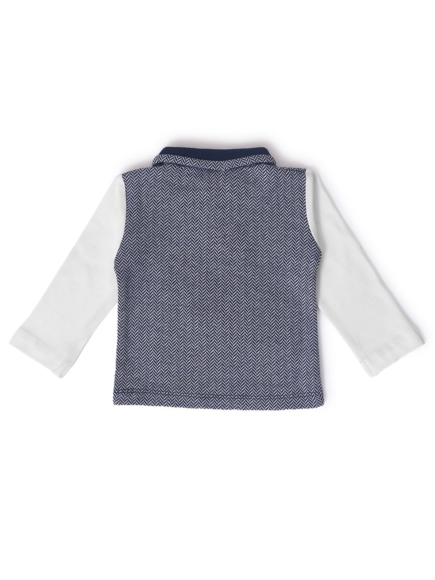 Pantaloons Baby White Cotton Printed Shirt