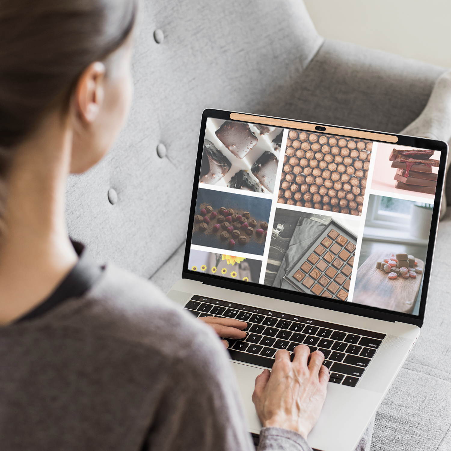 Eyebloc Webcam Cover for MacBook & MacBook Pro &ndash; Patented Magnetic Slider Design for Award-Winning and Stylish Protection (1 Pack) - Sprinkles