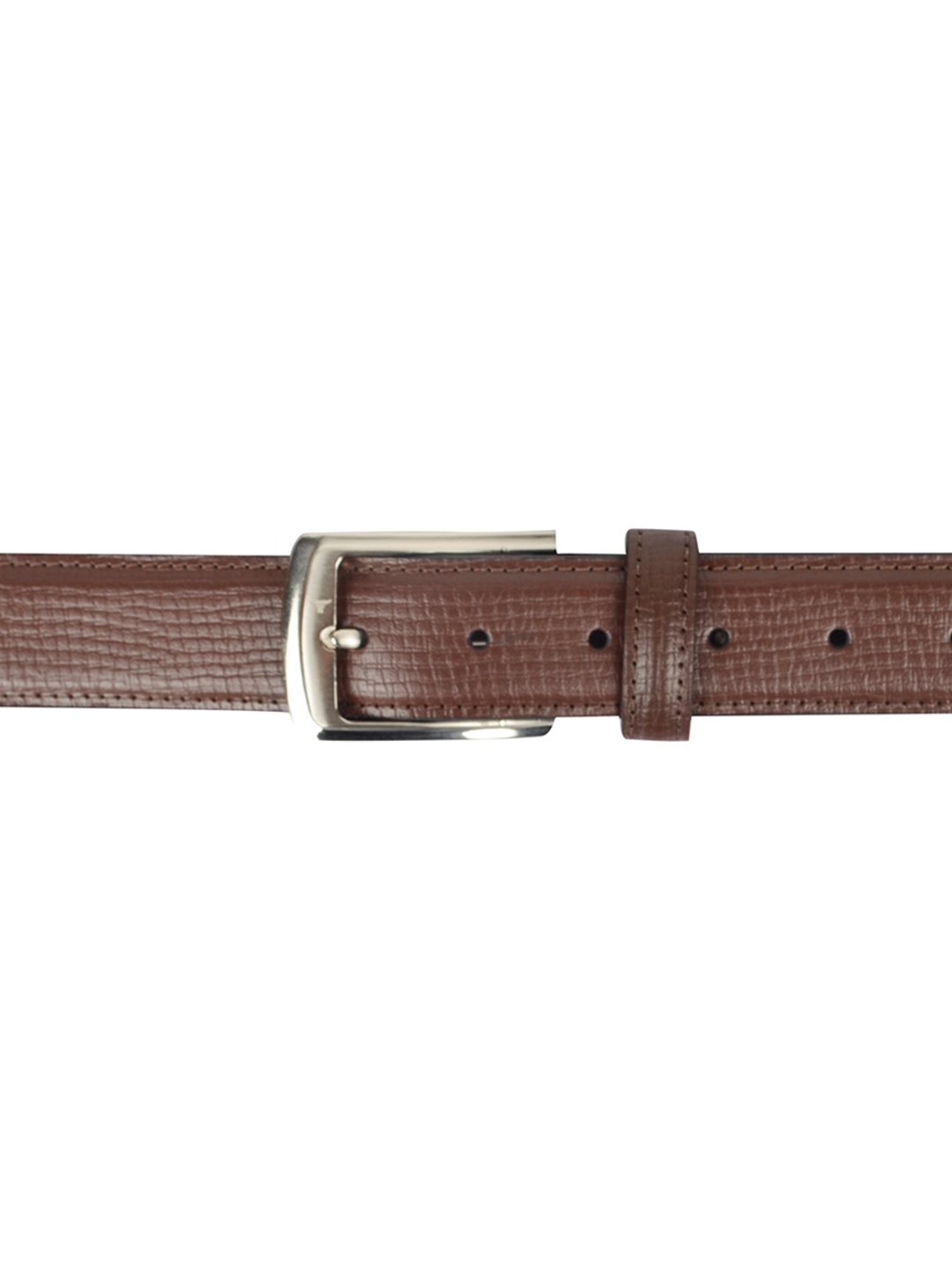 BULCHEE Brown Leather Formal Belt for Men